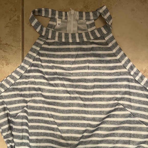 Striped Sleeveless Jumpsuit - Picture 3 of 5